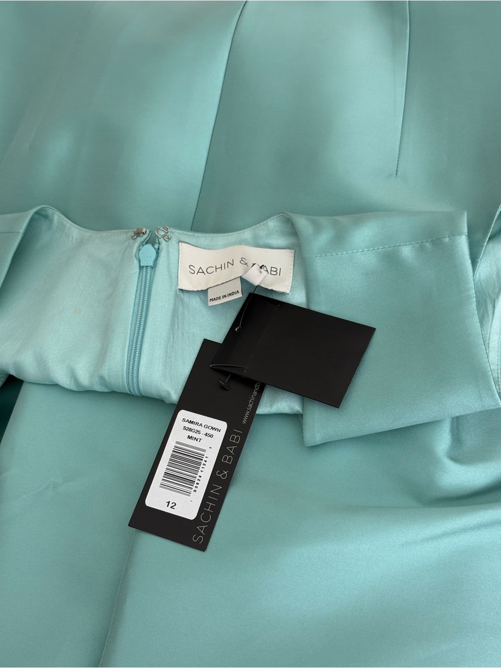 NEW With tags Sachin and Babi SAMIRA Mint Ball Gown SZ 12 Retail $1295 - Picture 9 of 15